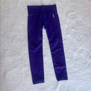 Gymshark Purple Athletic Leggings with Tapered Fit